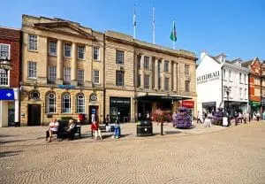 View of Stafford town centre